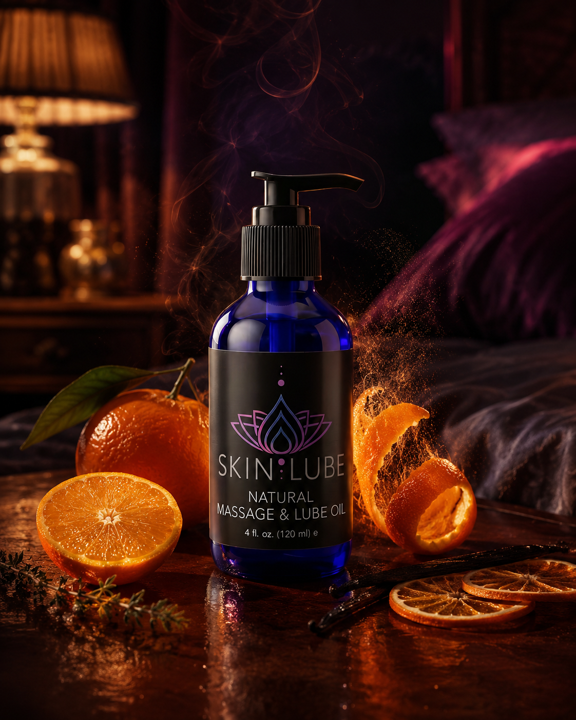 Premise · slow back massage with bottle