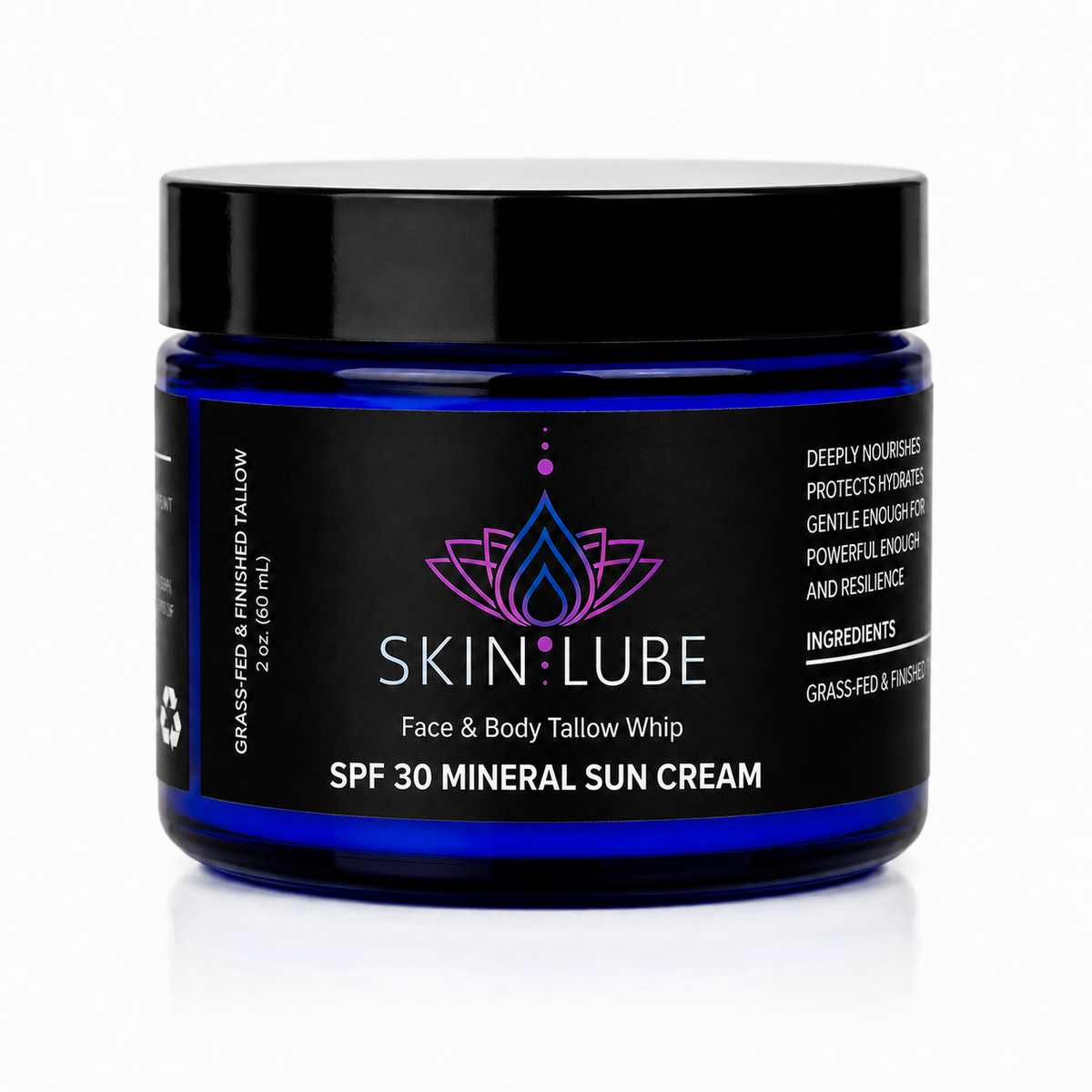 Mineral Sun Cream - Face & Body Tallow Whip 2 oz